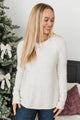 Feeling Inspired Pearl Knit Sweater- Ivory
