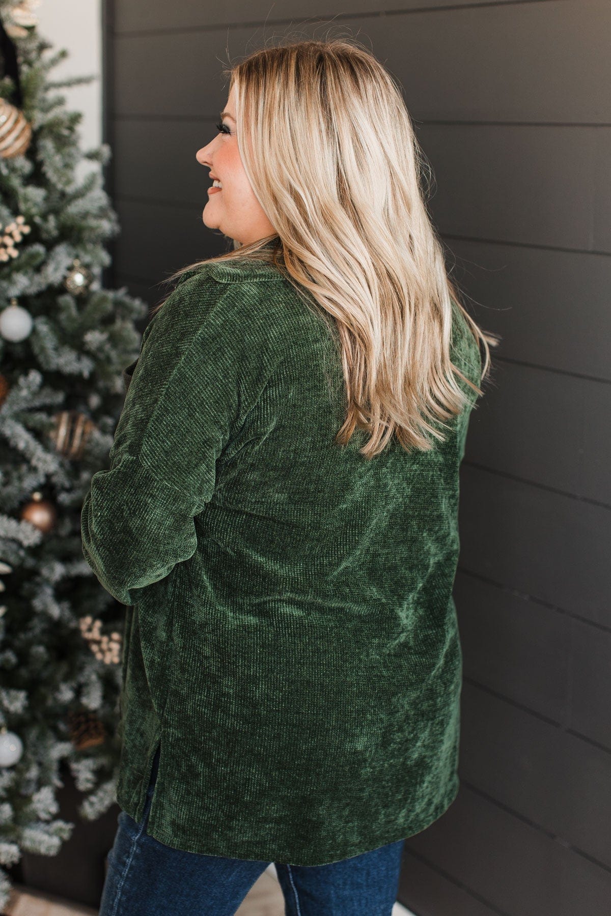 Couldn't Be Cozier Knit Button Top- Olive