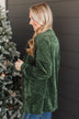 Couldn't Be Cozier Knit Button Top- Olive