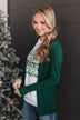 Found Myself Open Front Knit Cardigan- Wintergreen