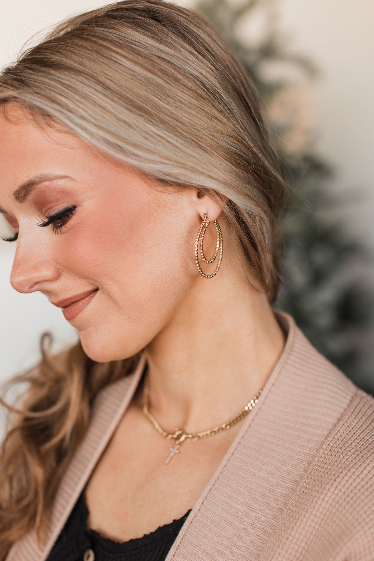 Let It Be More Hoop Earrings- Gold