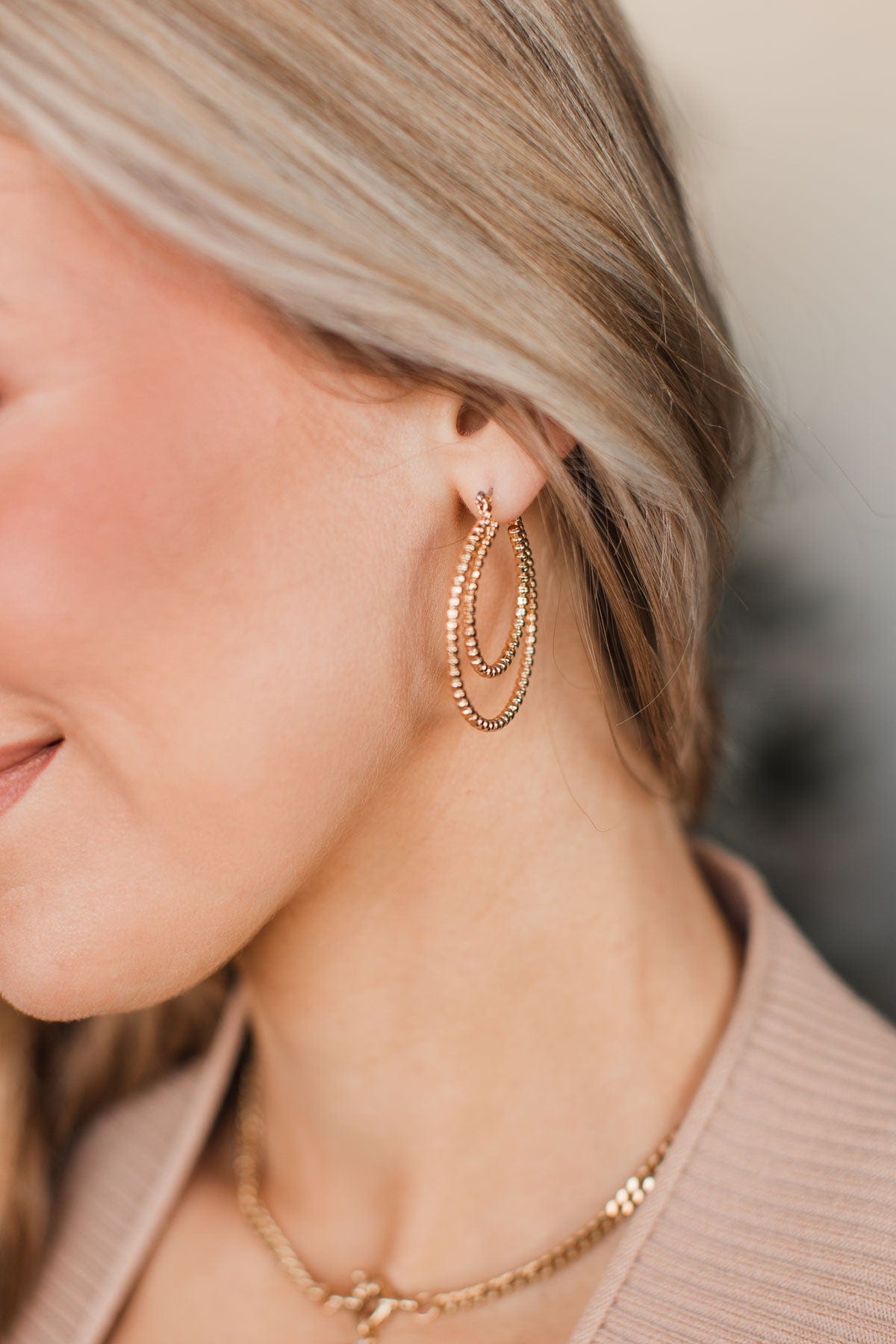 Let It Be More Hoop Earrings- Gold