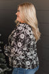 Ready For A Challenge Floral Blouse- Black