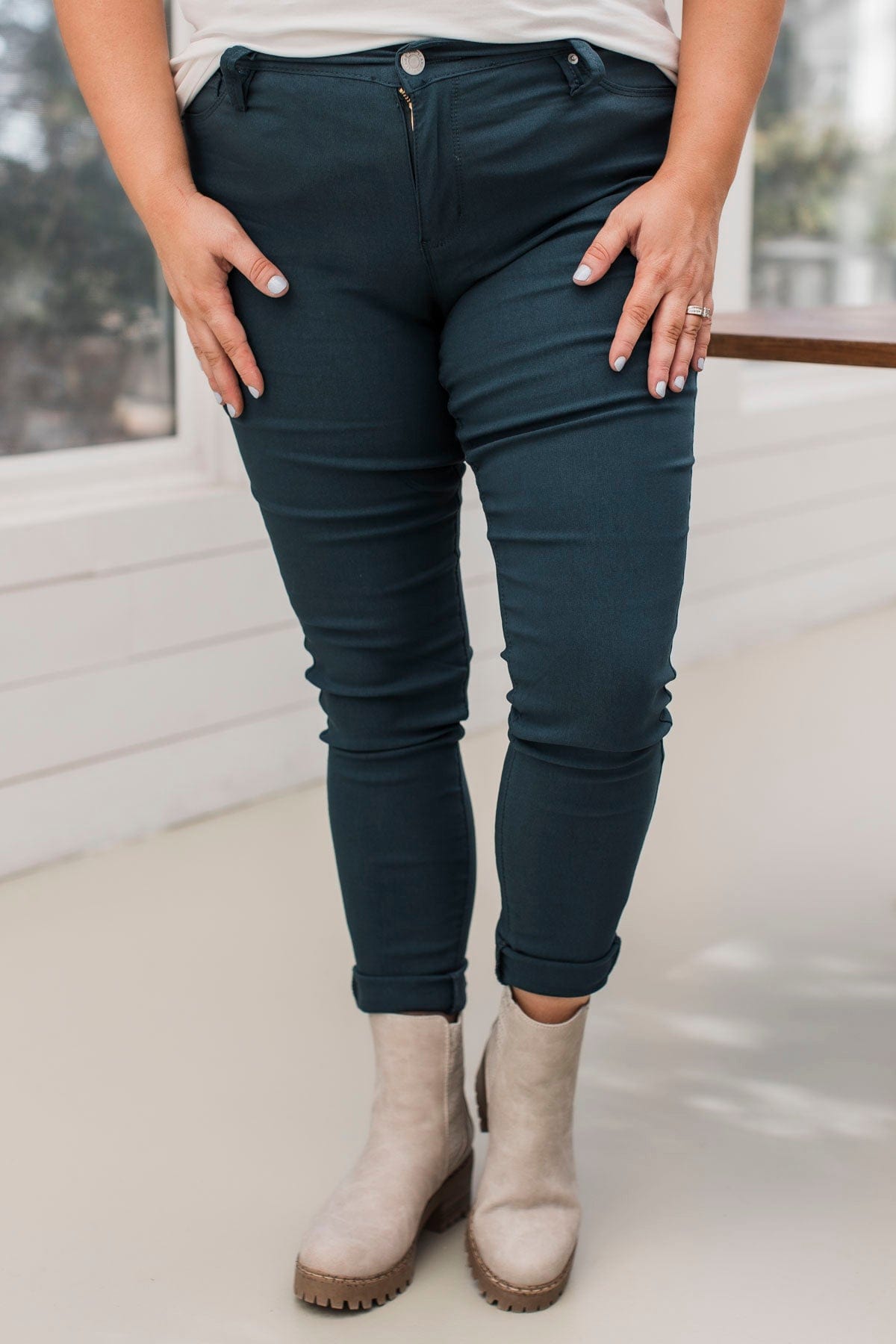 YMI Mid-Rise Jeggings- Constance Wash