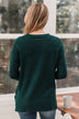 Sweet Harmony Knit Sweater- Forest Green