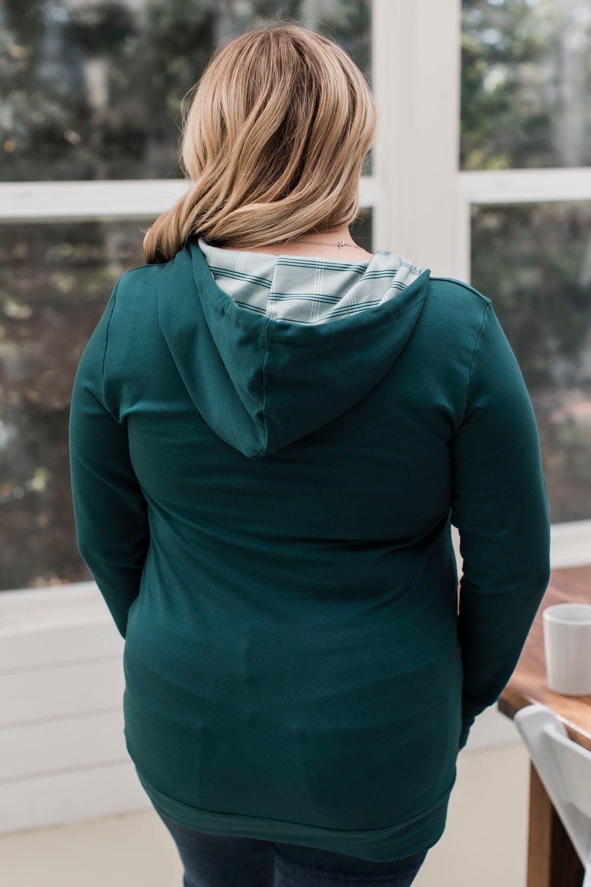 Easy To Love Quarter Zip Hoodie Teal The Pulse Boutique