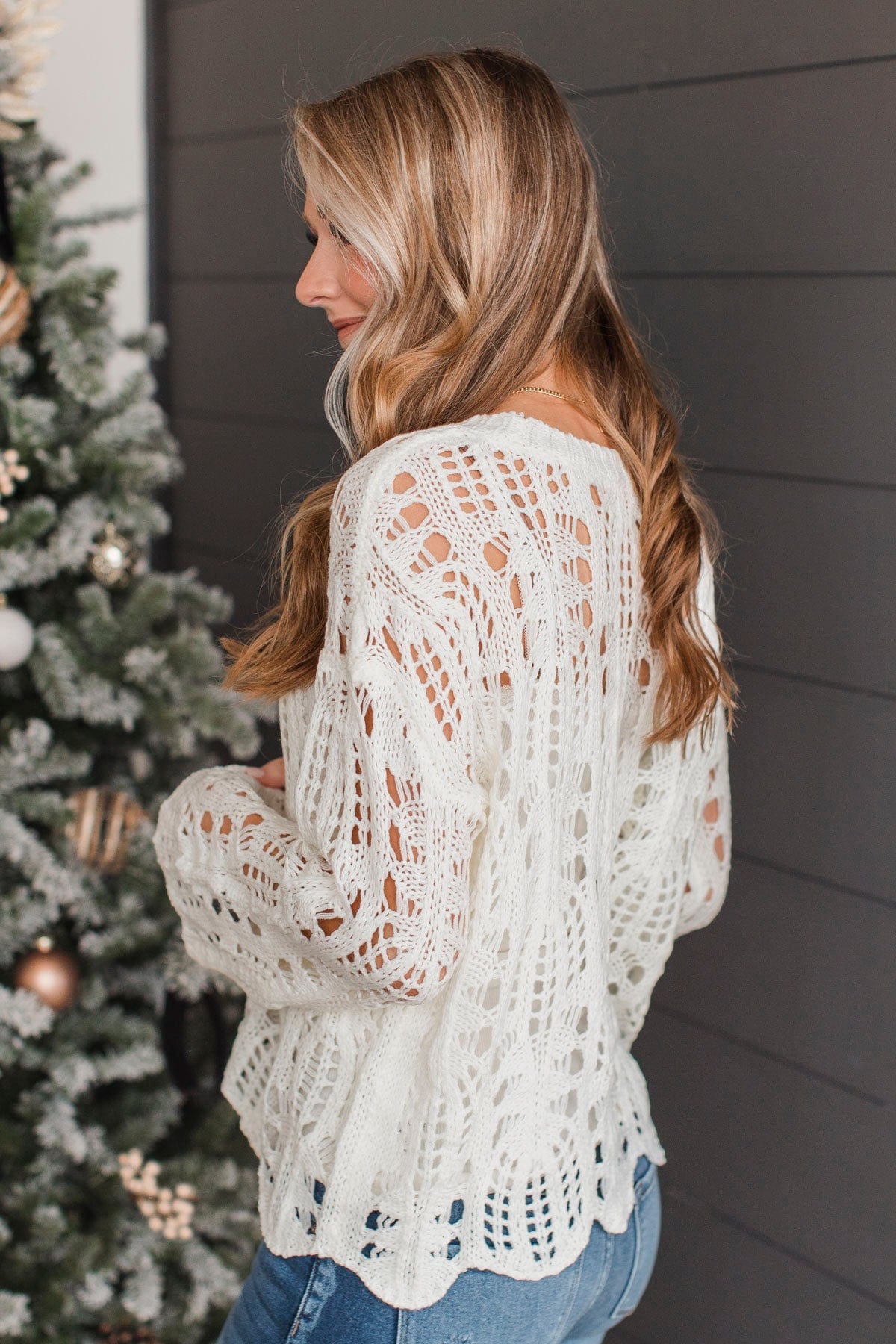 Sweetest Thing Knit Sweater- Ivory