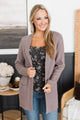 Embrace Today Open Front Knit Cardigan- Mocha