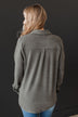 Thread & Supply Free Falling Shirt Jacket- Dark Grey
