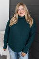 True Love Only Turtle Neck Sweater- Teal