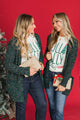 Wondrous Feelings Popcorn Cardigan- Forest Green