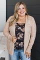 Captured Your Heart Knit Cardigan- Oatmeal