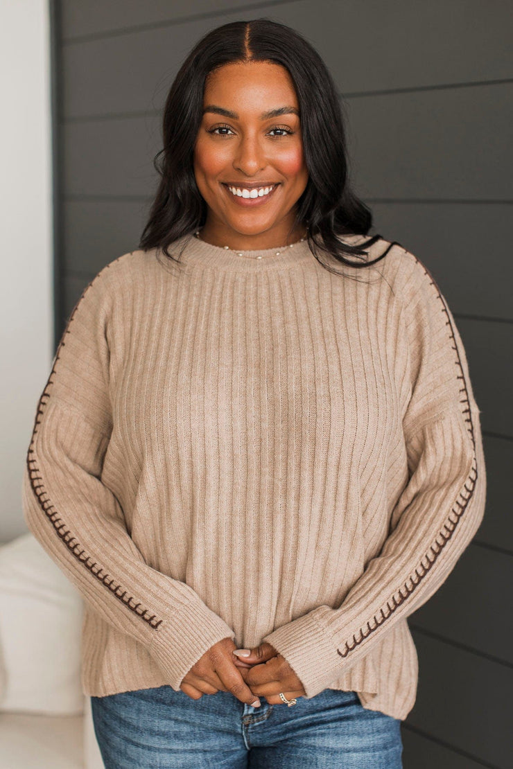 Sassi Knit Pullover Sand/Yellow