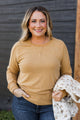 Learning To Be Bold Lightweight Pullover Top- Marigold