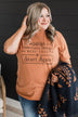 "Start Again" Graphic Tee- Burnt Orange