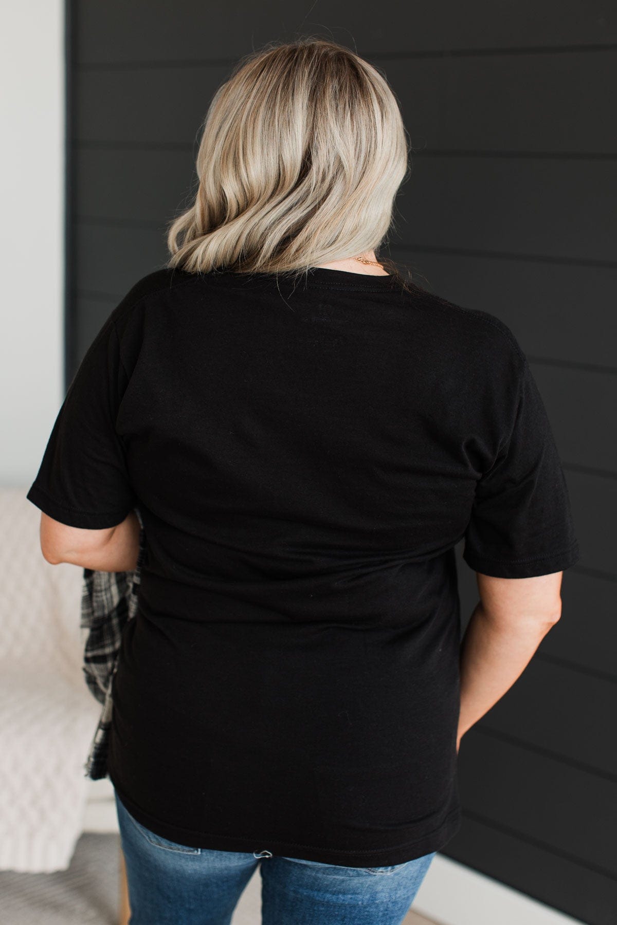"Will Wake For Coffee" Graphic Tee- Black