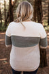 Sweet Gestures Color Block Top- Heather Grey & Forest