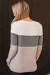 Sweet Gestures Color Block Top- Heather Grey & Forest