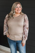 Simply Darling Puff Sleeve Top- Taupe