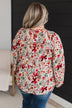 Beyond Lovely Floral Blouse- Sage