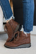 Blowfish City Ankle Boots- Rust Redwood