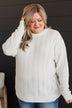 Pique Your Interest Knit Sweater- Ivory