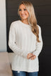 Pique Your Interest Knit Sweater- Ivory
