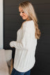Pique Your Interest Knit Sweater- Ivory