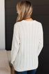 Pique Your Interest Knit Sweater- Ivory
