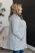 Just A Feeling Knit Cardigan- Heather Grey