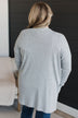 Just A Feeling Knit Cardigan- Heather Grey
