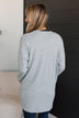 Just A Feeling Knit Cardigan- Heather Grey