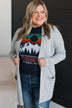 Just A Feeling Knit Cardigan- Heather Grey