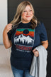 Yosemite National Park Graphic Tee- Navy