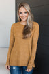 Sweet Harmony Knit Sweater- Camel