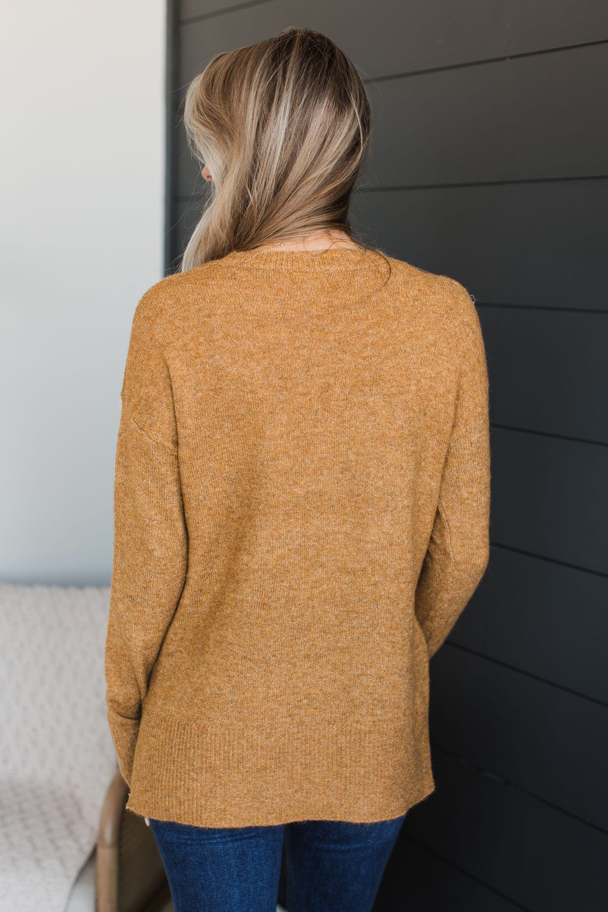 Sweet Harmony Knit Sweater- Camel