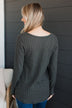 Take Them By Surprise Button Top- Vintage Olive