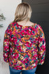 Won't Miss A Thing Floral Blouse- Fuchsia