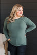 Right Next To You Knit Top- Olive