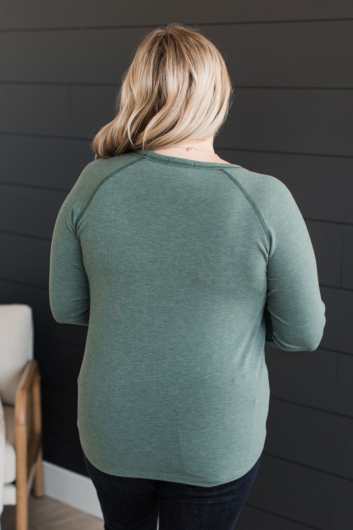 Right Next To You Knit Top- Olive