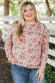Blooming Dreams Floral Sweater- Blush