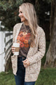 Wondrous Feelings Popcorn Cardigan- Oatmeal