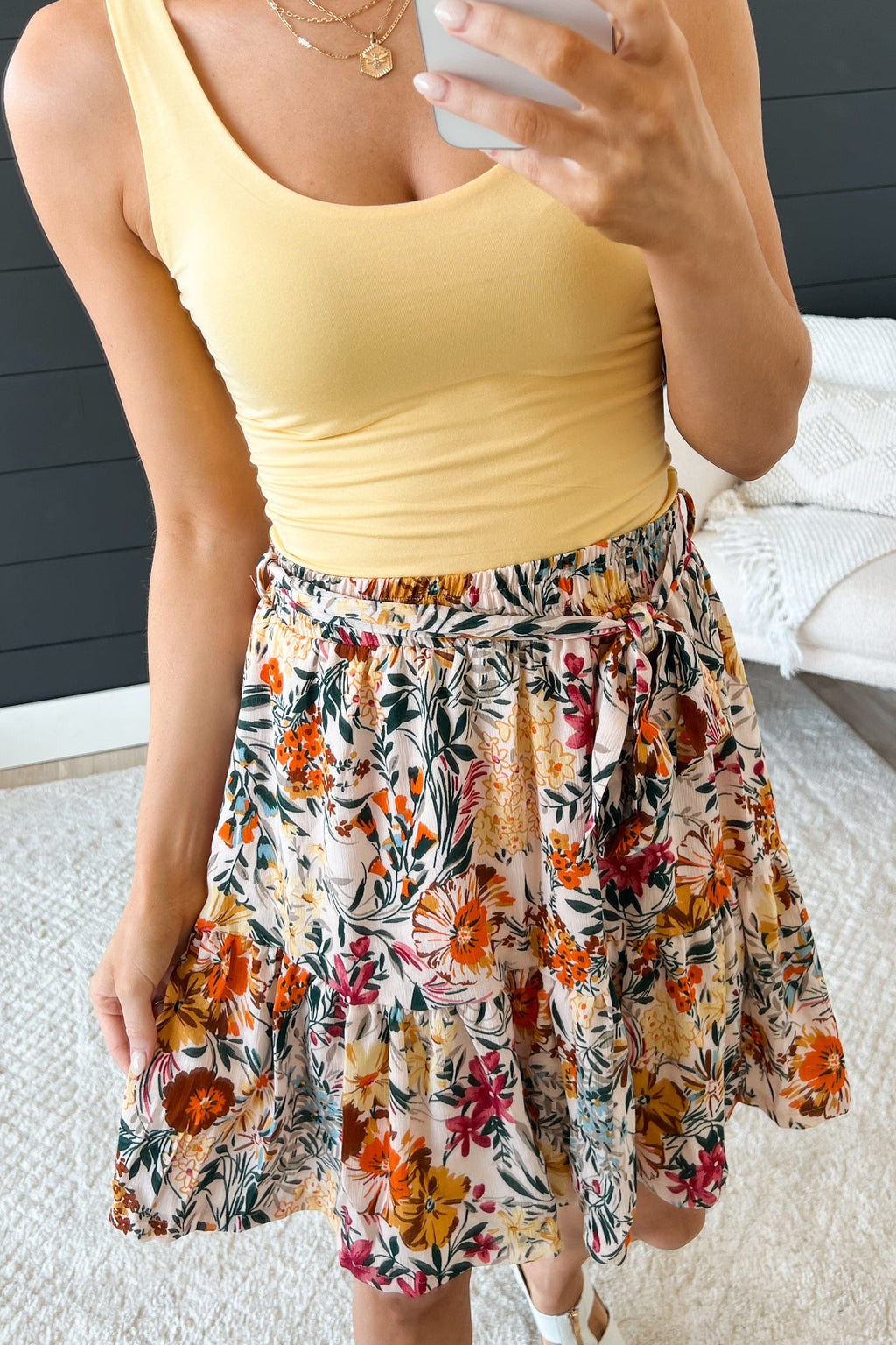 Bring On The Party Floral Skirt- Multi-Color