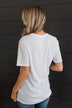 "For He Is The Reason" Graphic Tee- White