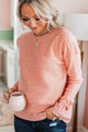 Beautiful Essence Knit Sweater- Light Coral