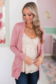 Comfortable With Myself Knit Cardigan- Blush