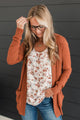 Essential Cardigan- Rust