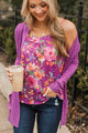 Ready For The Future Floral Tank Top- Orchid