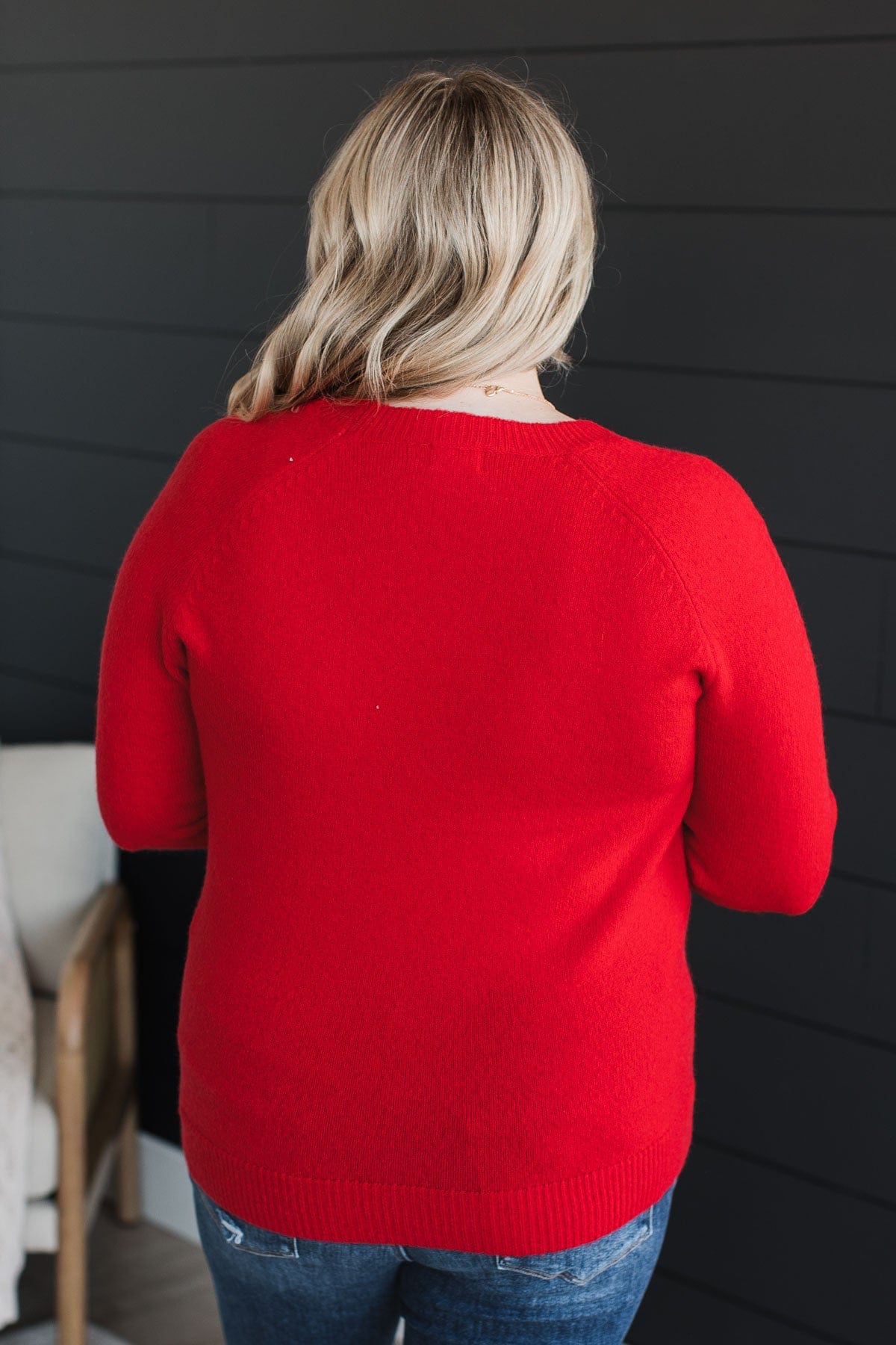 Only The Best Knit Sweater- Red