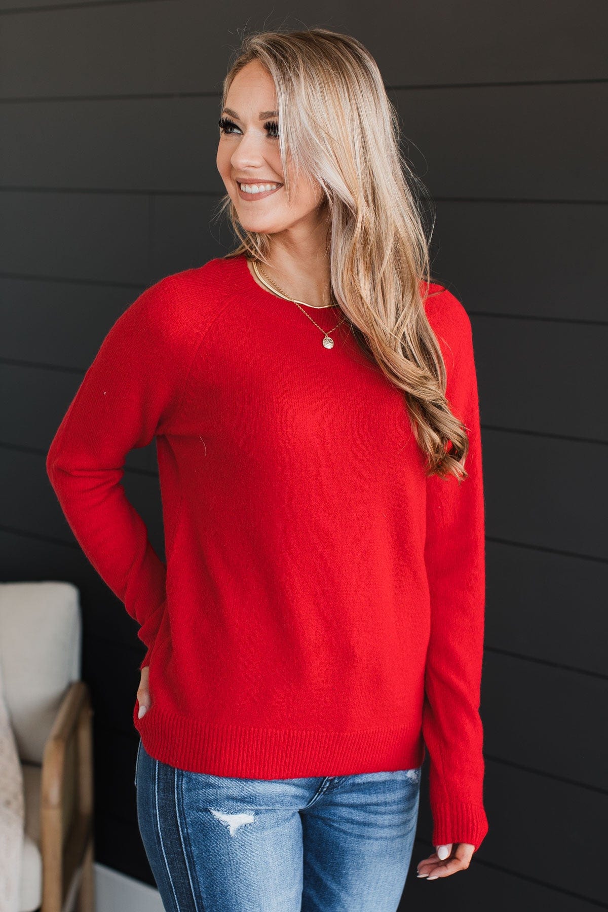 Only The Best Knit Sweater- Red – The Pulse Boutique